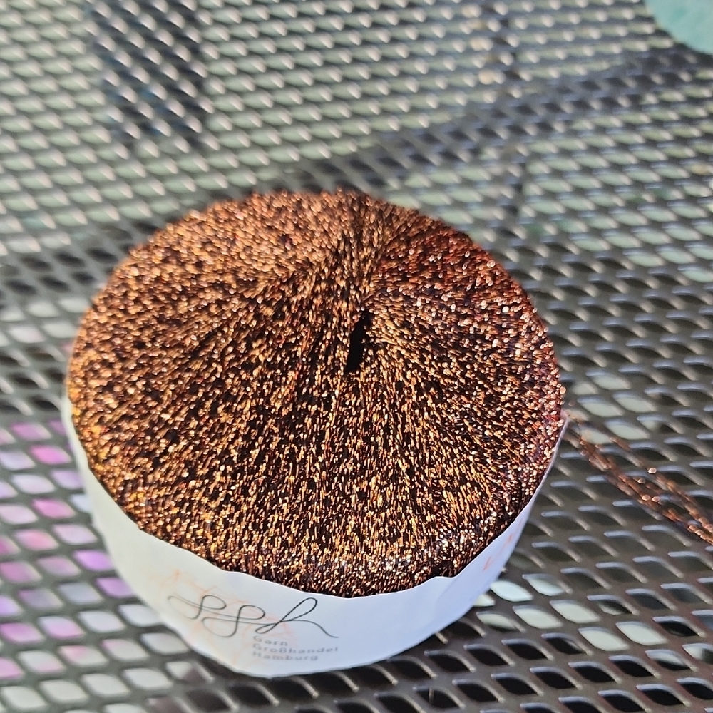 Copper Brown Fiber Art Yarn